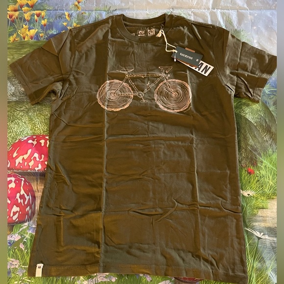 tentree Elms Tee, Dark Green, Small, NWT - Picture 3 of 8